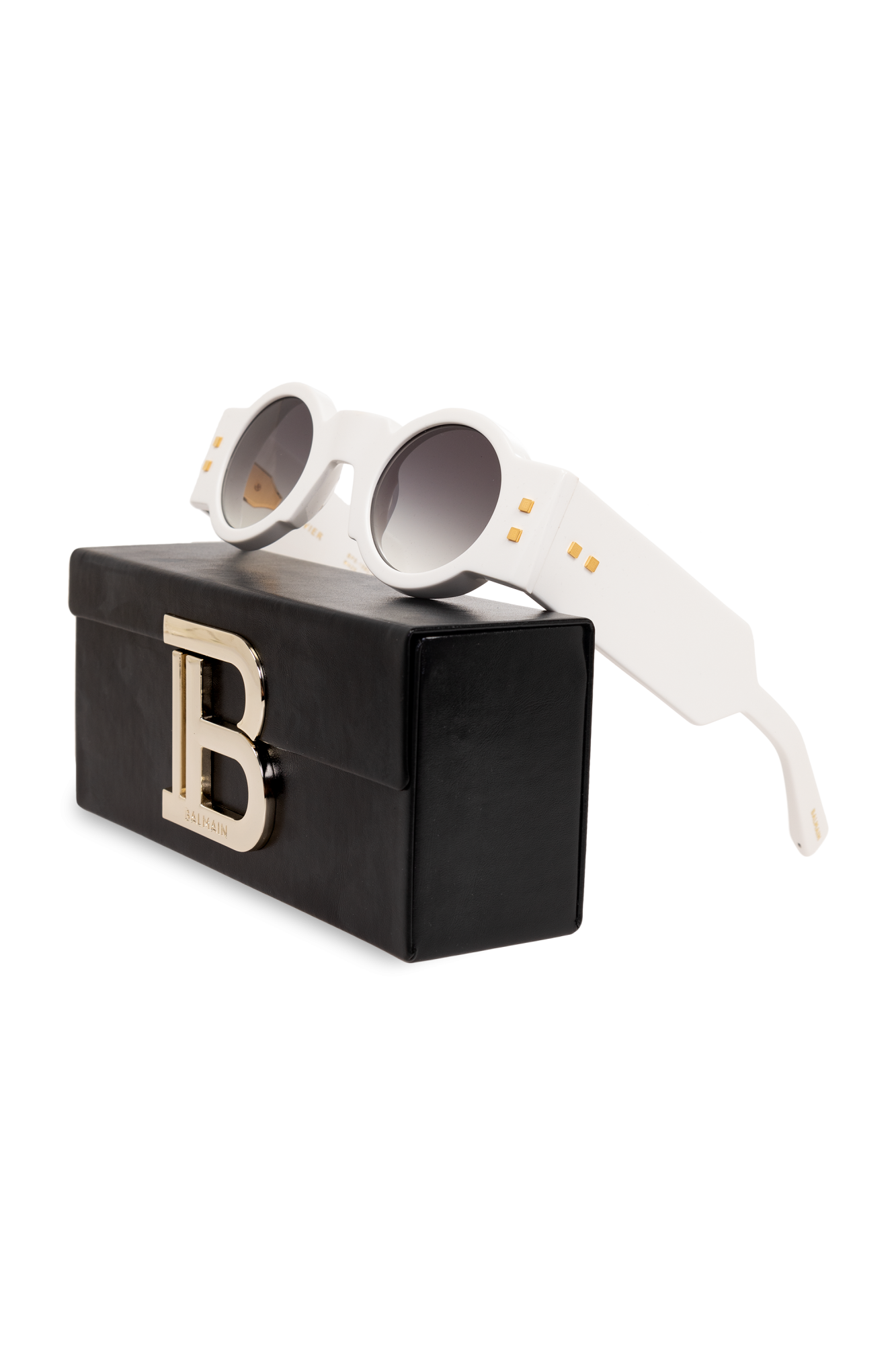 【送料&関税込】Balmain Olivier - White Sunglasses Balmain - Olivier (White | Gold) – Good See Co.